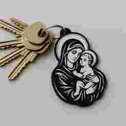 maria jesus keychain