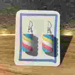 Marshmallow earrings
