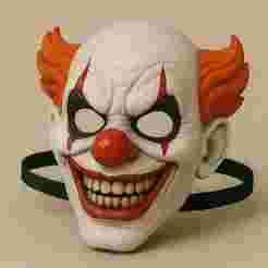 Mascara payaso diabólico Halloween