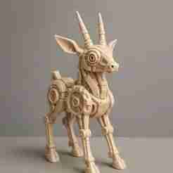 Mechanical Deer Sculpture