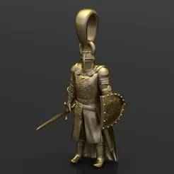 Medieval Knight Pendant