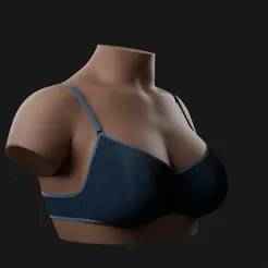 Medium Female Bust 3D Model