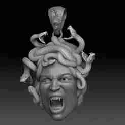 Medusa Pendant STL Model