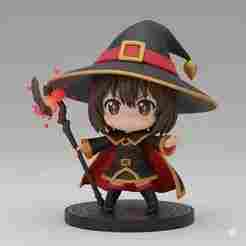 megumin from konosuba anime, powerful explosion mage