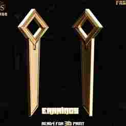 Mel Medarda-Earrings-Fashion Cosplay-League of Legends-3D Printing-Stl