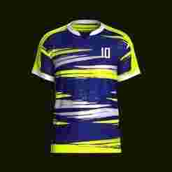 Mens Soccer Neon Color Jersey Player-10  | Marvelous / Clo3d / obj / fbx