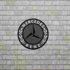 Mercedes-Benz 3D Puzzle Logo – Paintable Automotive Wall Art