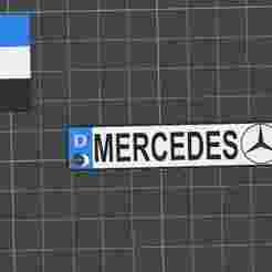 MERCEDES Keychain with logo CUSTOMAZABLE