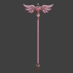 Mercy Pink Caduceus Staff