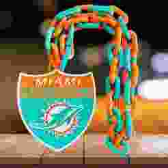 MIAMI DOLPHINS NFL SHIELD CHAIN