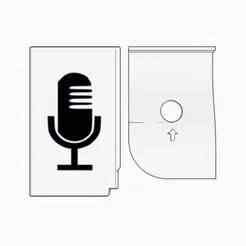 Microphone Business Card Holder