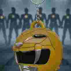 Mighty Morphin' Yellow Ranger Keychain (High Detail)