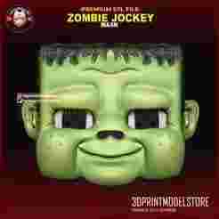 Minecraft Movie Zombie Jockey Head Mask Cosplay Halloween - Chicken Jockey - Comic-con