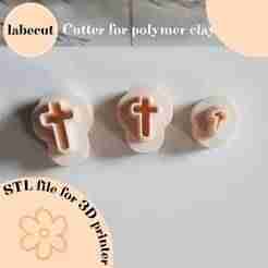 Mini cross polymer clay cutter