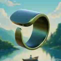 Minimal Open Band Ring - Sleek Modern 3D Print Model 59