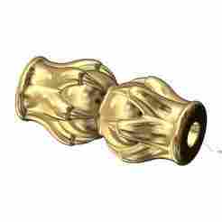 Mirrored 6 carved claw bead bracelet charm and pendant 3D print model