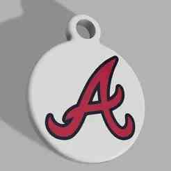 MLB - Atlanta Braves Keyring
