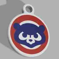 MLB - Chicago Cubs 3 Keyring