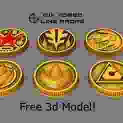 MMPR Master Morpher Power Coin Set