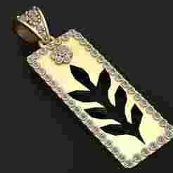 model depicts  pendant