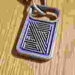 Modern Keyring Keychain