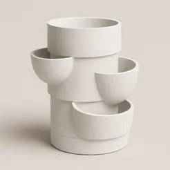 Modular Stackable Planter STL File.