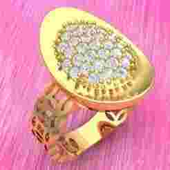 Money ring - Gold bar ring - N070421