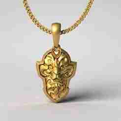 Monkey King Pendant STL 3D Model for 3D Printing – One Inch Pendant
