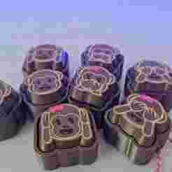 Monkeys Clickers Boy & Girl - Clicker Keychain