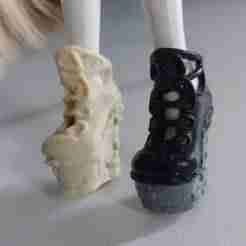 Monster high shoes Lorna Pinkie Cooper boots hills doll acessories Lorna McNessie