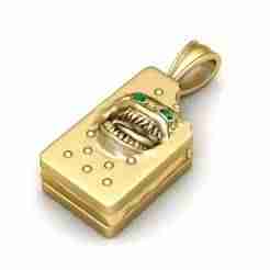 Monster Mask Pendant 3D Printable Model