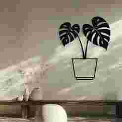 Monstera Deliciosa Leaf Wall Decor