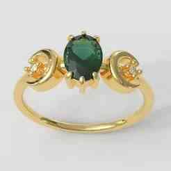 Moon Gemstone Ring