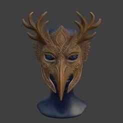 Morrigan Intricate Tribal Mask