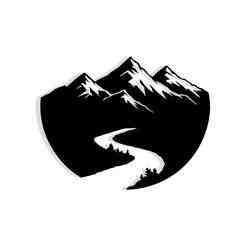 mountain range with a river flowing through the center 2 - 2D/3D Wall Art STL+SVG For CNC Router, Plasma, Waterjet, Laser & 3D Printer