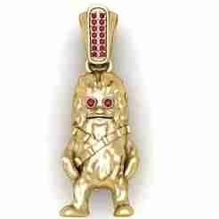 Moustache Gangster Pendant – 3D Printable Model