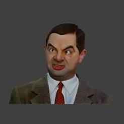 Mr. Bean 3D Model – Stylized Bust