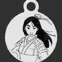 Mulan Keyring