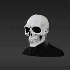 Nameless Leader V Skull Mask - Wearable High-Detail Cosplay Piece