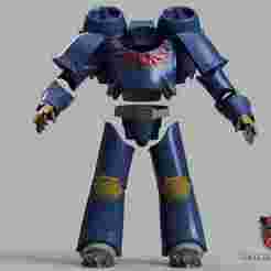 Night Lord SpaceMarine 2 Armor 1;1 Replica Cosplay 2M