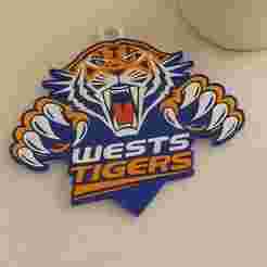 NRL Wests Tigers keychain badge color printable and renderable