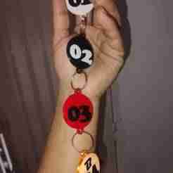 Numeric keychain holder "Numeric keychain holder".