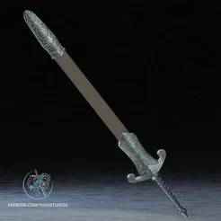 Oblivion Silver Sword 3D Printer File STL