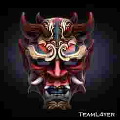 Oni Mask Japanese Tradition Mask  2