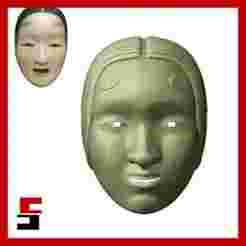 Onnamen Mask Japanese traditional Masks Japan Culture Noh Kabuki