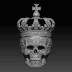 Ornamental Skull With Crown