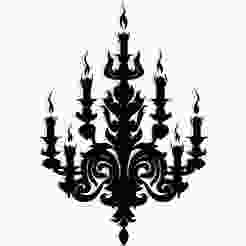 ornate chandelier with candles 2 - 2D/3D Wall Art STL+SVG For CNC Router, Plasma, Waterjet, Laser & 3D Printer