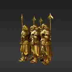 Ornate Solar Guardian Squad - 10x Heroic Scale Miniatures