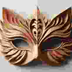 Ornate Wooden Animal Mask