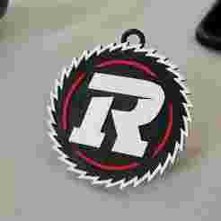 Ottawa Redblacks keychain badge color printable and renderable